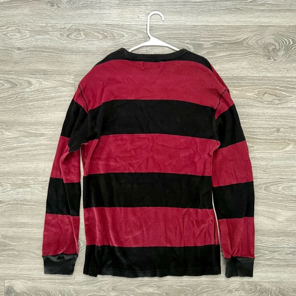 Matix / Long Sleeve Sweatshirt / XL / Black & Maroon - Picture 2 of 5